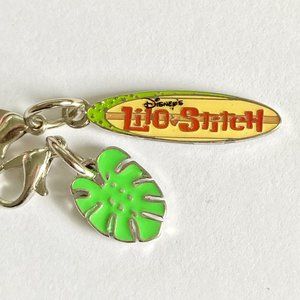 Disney Lilo & Stitch Charm Clip-On Surfboard Palm Leaf Zipper Pull Purse Aulani